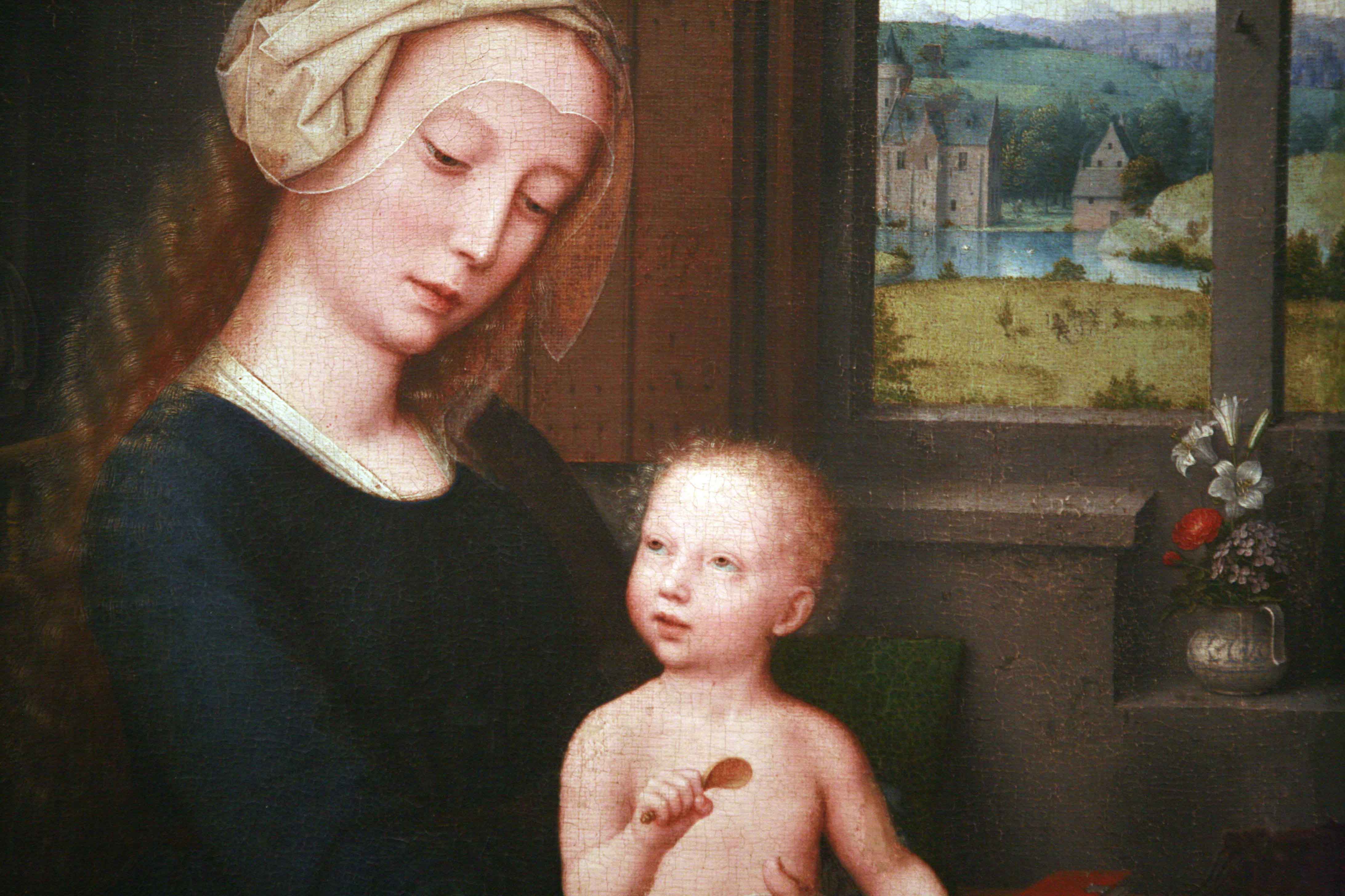 Gerard David Virgin and Child with the Milk Soup